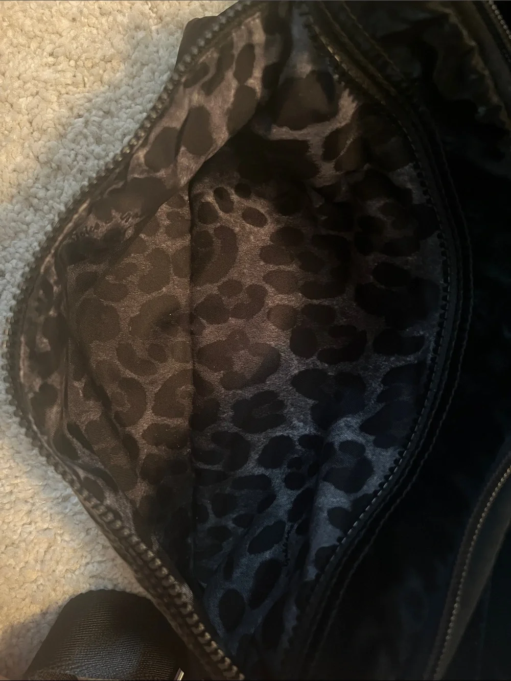Dolce & Gabbana Black Nylon Belt Bag with Gold Plaque